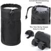 imageGOTRAX Cup Holder Bike Water Bottle Holder for E Scooters ampamp EBikes  Adaptable NoScrew Installation Mesh Pockets Sticky Straps  Fits Cups Diameter Less Than 315in8cm  Black