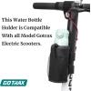 imageGOTRAX Cup Holder Bike Water Bottle Holder for E Scooters ampamp EBikes  Adaptable NoScrew Installation Mesh Pockets Sticky Straps  Fits Cups Diameter Less Than 315in8cm  Black
