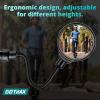 imageGotrax Bike Mirror 2 Pcs Bicycle Rear View Mirrors with 360degree Adjustable Rotation Scratch Resistant Highdefinition Wide Viewing Angle Fit for Mountain Road Bike EScooter Safe for Cycling