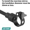 imageGotrax Bike Mirror 2 Pcs Bicycle Rear View Mirrors with 360degree Adjustable Rotation Scratch Resistant Highdefinition Wide Viewing Angle Fit for Mountain Road Bike EScooter Safe for Cycling