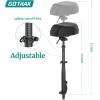 imageGotrax Foldable Scooter Saddle Seat Only for APEX MAX Fusion EScooter Adjustable Comfortable with Shock Absorption Supports up to 264lbs