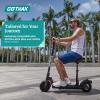 imageGotrax Foldable Scooter Saddle Seat Only for APEX MAX Fusion EScooter Adjustable Comfortable with Shock Absorption Supports up to 264lbs