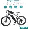 imageGotrax Handlebar Bag for Electric Scooter and Bike Universal Waterproof Scooter Tiller Bag for Carrying Charger Wallet Phone Keys 3L Large Capacity