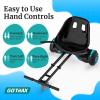imageGotrax Hoverboard Kart Seat Attachment Accessory for 65quot 8quot 85quot 10quot Self Balancing Scooter Adjustable Frame Length and Handlebar Control Buggy Attachment Hover Board Go Kart Accessory Kids AdultsDual Tube