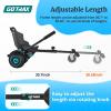 imageGotrax Hoverboard Kart Seat Attachment Accessory for 65quot 8quot 85quot 10quot Self Balancing Scooter Adjustable Frame Length and Handlebar Control Buggy Attachment Hover Board Go Kart Accessory Kids AdultsSingle Tube
