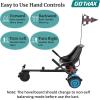 imageGotrax Hoverboard Kart Seat Attachment Accessory for 65quot 8quot 85quot 10quot Self Balancing Scooter Adjustable Frame Length and Handlebar Control Buggy Attachment Hover Board Go Kart Accessory Kids AdultsWith Rear Shock Absorption Black