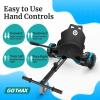 imageGotrax Hoverboard Kart Seat Attachment Accessory for 65quot 8quot 85quot 10quot Self Balancing Scooter Adjustable Frame Length and Handlebar Control Buggy Attachment Hover Board Go Kart Accessory Kids AdultsSingle Tube