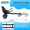 imageGotrax Hoverboard Kart Seat Attachment Accessory for 65quot 8quot 85quot 10quot Self Balancing Scooter Adjustable Frame Length and Handlebar Control Buggy Attachment Hover Board Go Kart Accessory Kids AdultsDual Tube