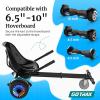 imageGotrax Hoverboard Kart Seat Attachment Accessory for 65quot 8quot 85quot 10quot Self Balancing Scooter Adjustable Frame Length and Handlebar Control Buggy Attachment Hover Board Go Kart Accessory Kids AdultsDual Tube