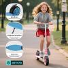 imageGotrax KS8 Kick Scooter for Kids 5 Large 8quot Wheels and Height Adjustable Handlebar Sturdy Wide Deck ampamp Rear Brake Detachable for Easy Storage 2 Wheels Scooter for Kids Teens Gift for Boy ampamp GirlBlack
