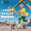 imageGotrax KS8 Kick Scooter for Kids 5 Large 8quot Wheels and Height Adjustable Handlebar Sturdy Wide Deck ampamp Rear Brake Detachable for Easy Storage 2 Wheels Scooter for Kids Teens Gift for Boy ampamp GirlBlack