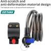 imageGotrax LockGuard Scooter Locks 4 Feet Bike Locks Cable Heavy Duty Anti Theft Bicycle Lock with Mounting Bracket and 2 Keys Cable Lock Suitable for Scooters and Bikes Key Lock
