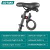 imageGotrax LockGuard Scooter Locks 4 Feet Bike Locks Cable Heavy Duty Anti Theft Bicycle Lock with Mounting Bracket and 2 Keys Cable Lock Suitable for Scooters and Bikes Key Lock