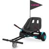 imageGotrax Hoverboard Kart Seat Attachment Accessory for 65quot 8quot 85quot 10quot Self Balancing Scooter Adjustable Frame Length and Handlebar Control Buggy Attachment Hover Board Go Kart Accessory Kids AdultsDual Tube