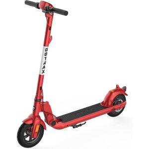 imageGotrax APEX MAX Electric Scooter for Adults Max 18 Mile and 18Mph 350W Motor with Rear Dual Suspension 85quot Solid Tires Bright Headlight Taillight Cruise Control Foldable Escooter for Commute15mile 155mph red