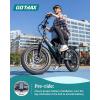 imageGotrax 20quot Folding Electric Bike with 55 Miles Pedalassist1 by 48V Battery 20Mph Power by 500W Smart LCD Display and 5 PedalAssist Levels 7SpeedampampFront Shock Absorber for OffRoad BicycleR3 70miles White