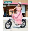imageGotrax 20quot Folding Electric Bike with 55 Miles Pedalassist1 by 48V Battery 20Mph Power by 500W Smart LCD Display and 5 PedalAssist Levels 7SpeedampampFront Shock Absorber for OffRoad BicycleR3 70miles Black