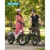 imageGotrax 20quot Folding Electric Bike with 55 Miles Pedalassist1 by 48V Battery 20Mph Power by 500W Smart LCD Display and 5 PedalAssist Levels 7SpeedampampFront Shock Absorber for OffRoad BicycleR2 Black 55miles