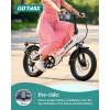 imageGotrax 20quot Folding Electric Bike with 55 Miles Pedalassist1 by 48V Battery 20Mph Power by 500W Smart LCD Display and 5 PedalAssist Levels 7SpeedampampFront Shock Absorber for OffRoad BicycleR3 70miles Black