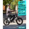 imageGotrax 20quot Folding Electric Bike with 55 Miles Pedalassist1 by 48V Battery 20Mph Power by 500W Smart LCD Display and 5 PedalAssist Levels 7SpeedampampFront Shock Absorber for OffRoad BicycleR2 White 55miles