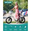 imageGotrax 20quot Folding Electric Bike with 55 Miles Pedalassist1 by 48V Battery 20Mph Power by 500W Smart LCD Display and 5 PedalAssist Levels 7SpeedampampFront Shock Absorber for OffRoad BicycleR3 70miles Black