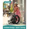 imageGotrax 20quot Folding Electric Bike with 55 Miles Pedalassist1 by 48V Battery 20Mph Power by 500W Smart LCD Display and 5 PedalAssist Levels 7SpeedampampFront Shock Absorber for OffRoad BicycleR2 Black 55miles