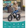 imageGotrax 20quot Folding Electric Bike with 55 Miles Pedalassist1 by 48V Battery 20Mph Power by 500W Smart LCD Display and 5 PedalAssist Levels 7SpeedampampFront Shock Absorber for OffRoad BicycleR3 70miles White