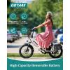 imageGotrax 20quot Folding Electric Bike with 55 Miles Pedalassist1 by 48V Battery 20Mph Power by 500W Smart LCD Display and 5 PedalAssist Levels 7SpeedampampFront Shock Absorber for OffRoad BicycleR3 70miles Black