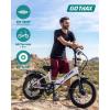 imageGotrax 20quot Folding Electric Bike with 55 Miles Pedalassist1 by 48V Battery 20Mph Power by 500W Smart LCD Display and 5 PedalAssist Levels 7SpeedampampFront Shock Absorber for OffRoad BicycleR2 Black 55miles