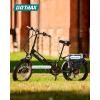 imageGotrax 20quot Folding Electric Bike with 55 Miles Pedalassist1 by 48V Battery 20Mph Power by 500W Smart LCD Display and 5 PedalAssist Levels 7SpeedampampFront Shock Absorber for OffRoad BicycleR2 Black 55miles