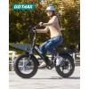 imageGotrax 20quot Folding Electric Bike with 55 Miles Pedalassist1 by 48V Battery 20Mph Power by 500W Smart LCD Display and 5 PedalAssist Levels 7SpeedampampFront Shock Absorber for OffRoad BicycleR3 70miles White