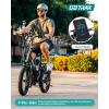 imageGotrax 20quot Folding Electric Bike with 55 Miles Pedalassist1 by 48V Battery 20Mph Power by 500W Smart LCD Display and 5 PedalAssist Levels 7SpeedampampFront Shock Absorber for OffRoad BicycleR2 White 55miles