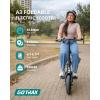 imageGotrax A5 Electric Scooter wSeat for 13 12quot Pneumatic Tire Max 155 Miles ampamp155 Mph Power by 400W Motor Dual Rear Shock Absorber ampampDual Brake Comfortable Wider Seat ampamp Carry Basket ampamp Hook White350W 95Miles Black