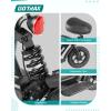 imageGotrax A5 Electric Scooter wSeat for 13 12quot Pneumatic Tire Max 155 Miles ampamp155 Mph Power by 400W Motor Dual Rear Shock Absorber ampampDual Brake Comfortable Wider Seat ampamp Carry Basket ampamp Hook White350W 95Miles White