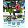 imageGotrax Adult Electric Scooter with Seat Max 1925miles Range 15520mph Power by 350W500W Motor AllTerrain Tire ampamp Wider Deck ampamp Soft Cushioning Seat with Carry Basket14 350W 19Miles Black