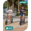 imageGotrax Adult Electric Scooter with Seat Max 1925miles Range 15520mph Power by 350W500W Motor AllTerrain Tire ampamp Wider Deck ampamp Soft Cushioning Seat with Carry Basket14 350W 19Miles White