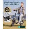 imageGotrax Adult Electric Scooter with Seat Max 1925miles Range 15520mph Power by 350W500W Motor AllTerrain Tire ampamp Wider Deck ampamp Soft Cushioning Seat with Carry Basket16 500W 25Miles White