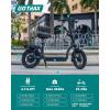 imageGotrax Adult Electric Scooter with Seat Max 1925miles Range 15520mph Power by 350W500W Motor AllTerrain Tire ampamp Wider Deck ampamp Soft Cushioning Seat with Carry Basket14 350W 19Miles White