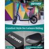 imageGotrax Adult Electric Scooter with Seat Max 1925miles Range 15520mph Power by 350W500W Motor AllTerrain Tire ampamp Wider Deck ampamp Soft Cushioning Seat with Carry Basket14 500W 25Miles Black