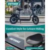 imageGotrax Adult Electric Scooter with Seat Max 1925miles Range 15520mph Power by 350W500W Motor AllTerrain Tire ampamp Wider Deck ampamp Soft Cushioning Seat with Carry Basket14 350W 19Miles Black