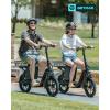 imageGotrax Adult Electric Scooter with Seat Max 1925miles Range 15520mph Power by 350W500W Motor AllTerrain Tire ampamp Wider Deck ampamp Soft Cushioning Seat with Carry Basket16 500W 25Miles Black