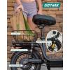 imageGotrax Adult Electric Scooter with Seat Max 1925miles Range 15520mph Power by 350W500W Motor AllTerrain Tire ampamp Wider Deck ampamp Soft Cushioning Seat with Carry Basket14 500W 25Miles Black