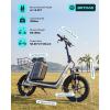 imageGotrax Adult Electric Scooter with Seat Max 1925miles Range 15520mph Power by 350W500W Motor AllTerrain Tire ampamp Wider Deck ampamp Soft Cushioning Seat with Carry Basket16 500W 25Miles White