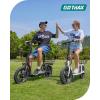 imageGotrax Adult Electric Scooter with Seat Max 1925miles Range 15520mph Power by 350W500W Motor AllTerrain Tire ampamp Wider Deck ampamp Soft Cushioning Seat with Carry Basket14 350W 19Miles White