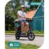 imageGotrax Adult Electric Scooter with Seat Max 1925miles Range 15520mph Power by 350W500W Motor AllTerrain Tire ampamp Wider Deck ampamp Soft Cushioning Seat with Carry Basket14 350W 19Miles Black