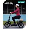 imageGotrax Adult Electric Scooter with Seat Max 1925miles Range 15520mph Power by 350W500W Motor AllTerrain Tire ampamp Wider Deck ampamp Soft Cushioning Seat with Carry Basket14 350W 19Miles Black