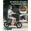 imageGotrax Adult Electric Scooter with Seat Max 1925miles Range 15520mph Power by 350W500W Motor AllTerrain Tire ampamp Wider Deck ampamp Soft Cushioning Seat with Carry Basket16 500W 25Miles Black
