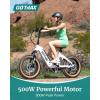 imageGotrax F5 Folding Electric Bike with 48V 136Ah Battery 113KMPedalAssist1ampamp 32kmh Power by 500W 7Speed ampamp Front Suspension for Fat Tire EBike