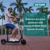 imageGotrax Fusion Seat Electric Scooter for Adults 85quot Solid Tire Max 14 Miles Range 15518 Mph 2 Gear Speed Power by 300W Motor Rear Double Suspension EABSampampDisk Brake Foldable Escooter with SaddleFUSION With Seat