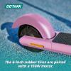 imageGotrax GKS Electric Scooter for Kid 6quot Solid Wheels Max 4 Miles and 75 Mph Speed Power by 150W Motor UL2272 Safety Certification Lightweight Electric Scooter for Boy Girl Ages 6124Miles 75Mph Oil Pink